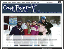 Tablet Screenshot of choppointschool.com